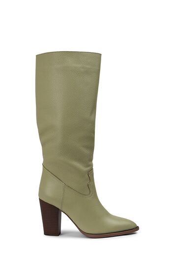 Deery Genuine Leather Green Women's Boots