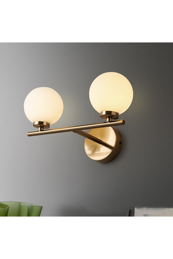 sharpdo Double Head Warm Light Glass Wall Lamp