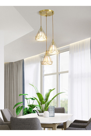 sharpdo Modern and Simple LED 3-Color Light-Adjustable Chandelier, Suitable for Homes, Restaurants, and Bars