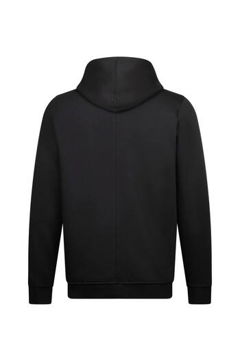 Hatemoğlu Black Regular Fit Cotton Full Zipper Hooded Sweatshirt