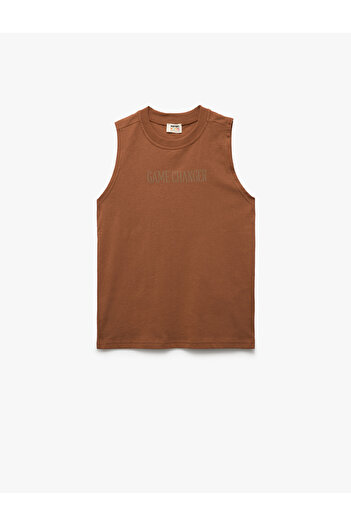 Koton Cotton Print Detailed Crew Neck Undershirt