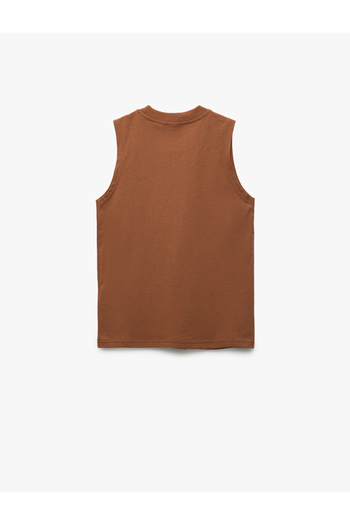 Koton Cotton Print Detailed Crew Neck Undershirt