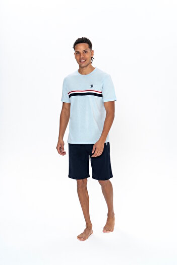 U.S. Polo Assn. U.S. Polo Assn. Чоловічий піжамний комплект з коміром-стійкою ILC2.18D86V9N