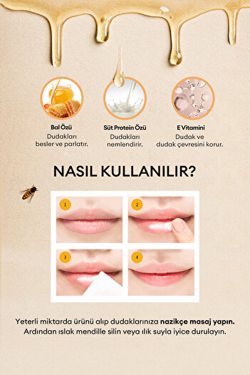 Missha Dudakları Besleyen ve Nemlendiren Dudak Peelingi A'PIEU Honey & Milk Lip Scrub