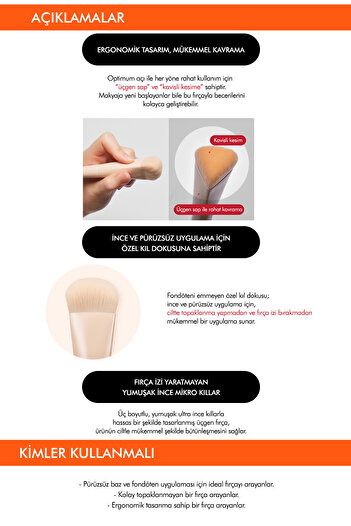 Missha Pürüzsüz Uygulama Sunan Fondöten & Baz Fırçası Radiance Perfect Fit Brush