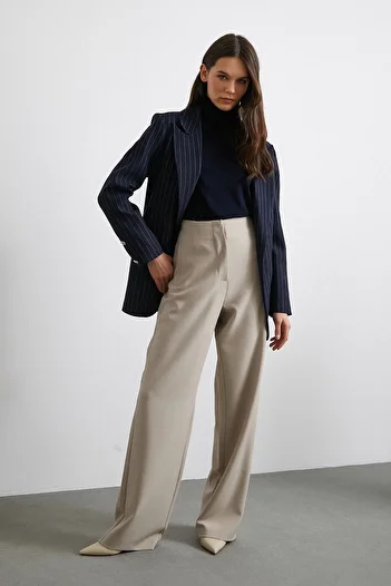 Never more Wide Leg Pants - High Waist Mink