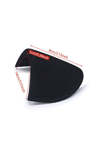 Choice Black 10mm Small 4 Pairs Soft Padded Shoulder Padding Encryption Foam Shoulder Pads for Blazer T-shi
