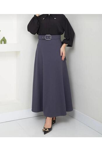 sozan Puff Scuba Smoked Color Skirt