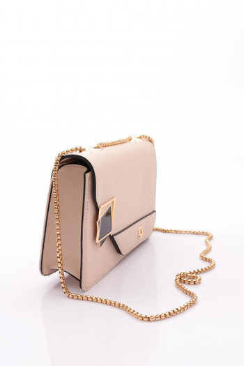 DGN Beige Women's Square Bag with Handle Chain Model: 11282361235102