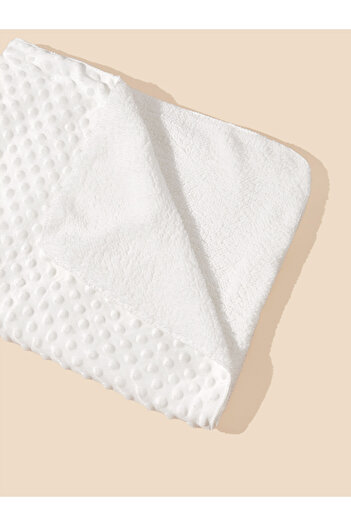 Choice 75x100cm white Minky Baby Blanket Solid Color Crystal Velvet Bean Blanket Double Layer Super Soft Ki