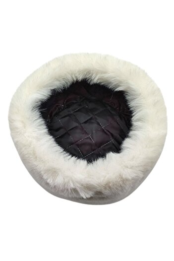 AXE SPORTSWEAR Russian Slavic Pullover Hat with Lined Faux Fur - Mongolian Eskimo Style Plush Heart