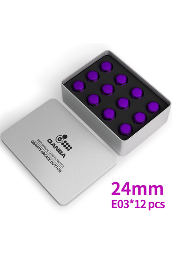 Choice Clear Violet E03 Qanba Gravity KS Mechanical Shafts Silent Pushbutton 24mm/30mm Arcade Button Snap-i