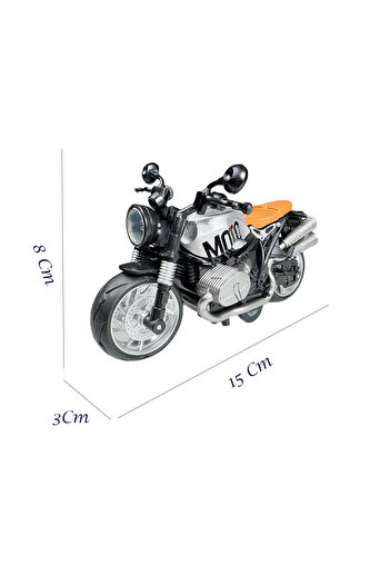 Toyaş Model Engine with Light and Music Pull and Drop Engine Diecast Engine Models Grey 14cm