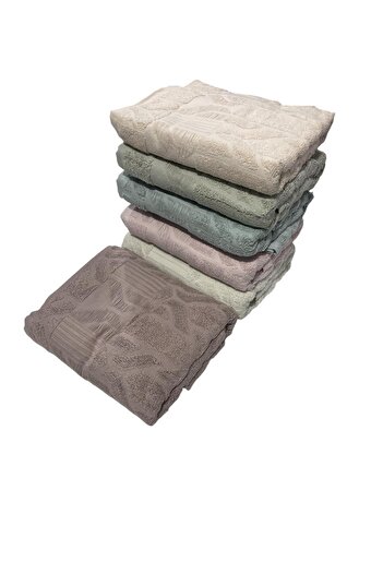 Levinda Платиновий рушник Alaca, 6 штук, 50x90