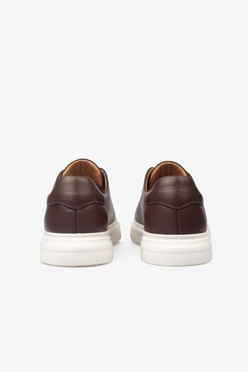 Barmea Erkek Sneaker Ayakkabı Hakiki Deri - 2401 Kahve/beyaz 3154