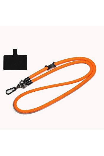 choice2 orange Mobile Phone Lanyard Crossbody Neck Carrying Outdoor Sturdy And Durable 8mm Thick Anti-lost L