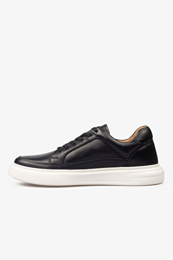 Barmea Men's Sneaker Shoes - 2401 Black/White Stylish Gx9688 Model