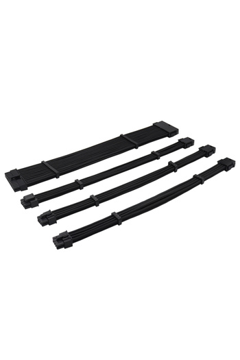 Choice كابل مزود الطاقة أسود مقاس 30 سم مقاس 18AWG / 24 دبوس ATX / 4+4 دبابيس EPS / 2 × 6+2 دبابيس PCI-E PSU Extension C