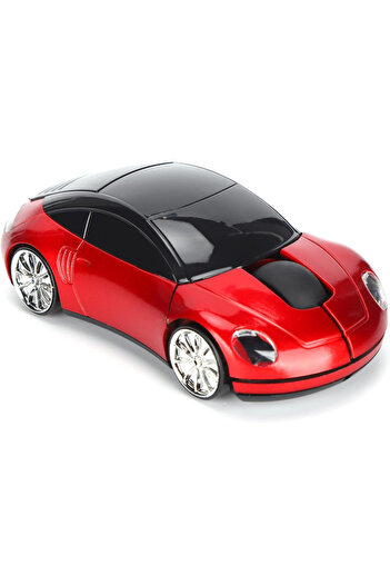 Choice Red 2.4G Wireless Mouse Car Mouse, Wireless Mouse Car Shape Ergonomic Optical Cordless Mice with USB