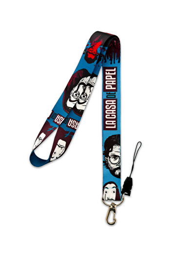 PABALAS La Case De Papel Patterned Neck Lanyard Strap Name Badge Holder-Phone Strap