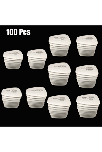 Choice 100Pcs 5N11 Dust Cotton Filter Paper 501 Holder For 3M 6001/6200/7502/6800 Chemical Spraying Paintin