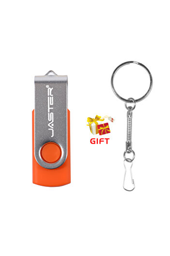 Choice 4GB Orange JASTER Rotatable Colorful USB 2.0 Flash Drive 128GB Creative Gift Memory Stick 64GB Silve