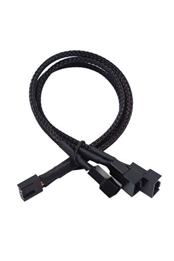 Choice 1 in 3 New 4 Pin Pwm Fan Cable 1 To 4/3/2/1 Ways Splitter Black Sleeved 27cm Extension Cable Connect
