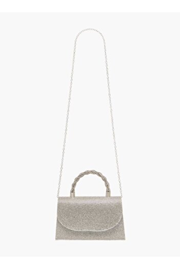 Flora Bella by Shoexpress Flora Bella Studded Satchel Bag with Handle and Chain Strap