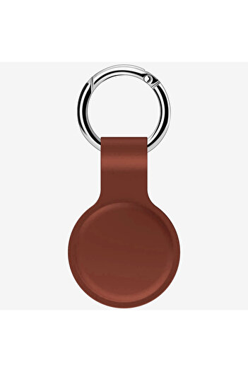 Choice BROWN Cover for Apple Airtags Case Liquid Silicone Protective Shell Tracker Accessories Anti-scratch