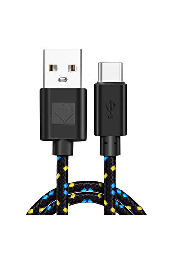 Choice 2m Black USB Type C Cable 2.4A Fast Charging For Xiaomi 13 Huawei P60 Samsung S23 iPad USB A To Type