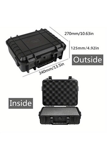 Choice 340x270x125mm 1pc Waterproof Hard Carry Case Bag Tool Case With Pre-cut Sponge Storage Box Safety Pr