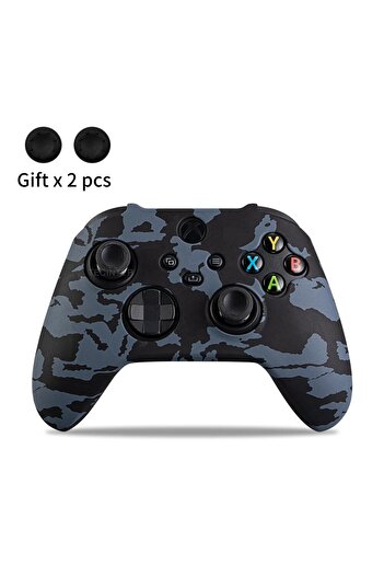 Choice1 Camo-Black Soft Silicone Case For Xbox Series X/S Controller Protective Skin Gamepad Accessories Thu