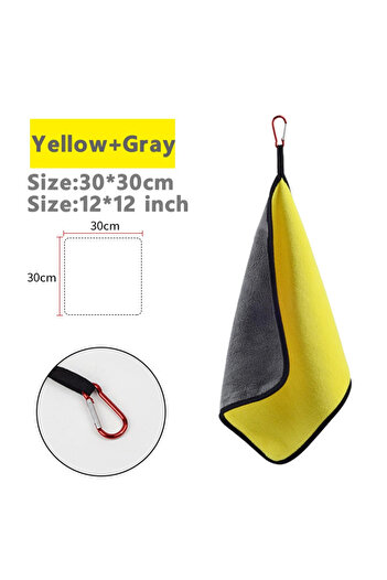 Choice yellow Outdoor Sports Thickening Fishing Towel Non-stick Absorbent Fishing Clothing Wipe Hands Soft
