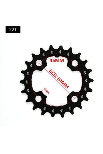 BUCKLOS 22T-Steel(for 3x9S) 104/64 BCD Bicycle Chainring 22T 24T 26T 32T 38T 42T 44T MTB Chainring 9
