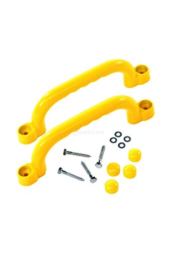 Choice yellow 2Pcs Playground Accessories Play Playhouse Grab Handle Bars Playroom Ladder Handles for Jungl
