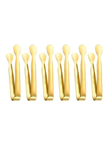 Chavin 304 Steel 6-Piece Mini Gold 11 cm Ice and Sugar Tongs cin624sr-6