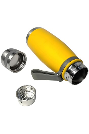 Weather Forecast 304 L Çelik Sarı 520 ml Sıcak Soğuk Vacuum Bottle Matara Suluk cin478sr