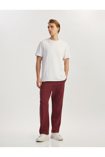 Koton Pocket Detailed Cotton Blended Ribbed Waist Lace up Sweatpants