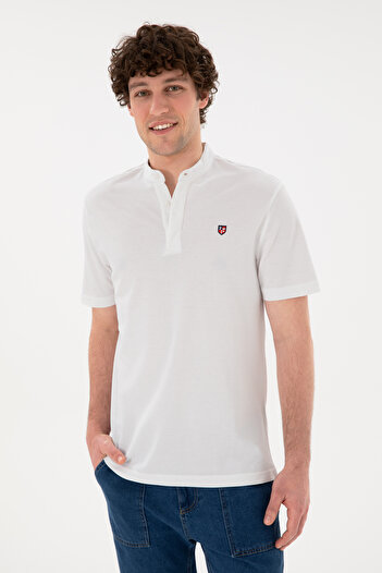 U.S. Polo Assn. Bílé pánské tričko