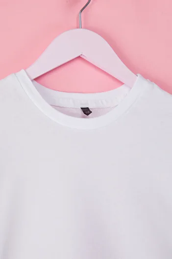 TRENDYOLKIDS Unisex White Knitted T-Shirt - Tkdss25Ts00006