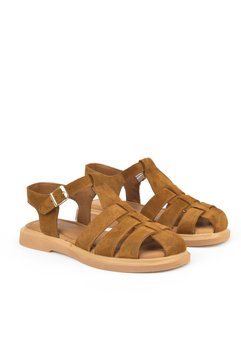 Ziya Women's Genuine Leather Sandals 1511047 Z6002 Tan