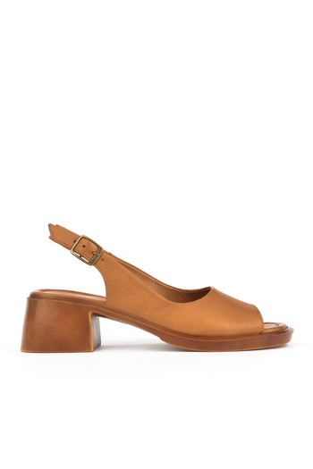 Ziya Women's Genuine Leather Sandals 151992 Z8004 Tan