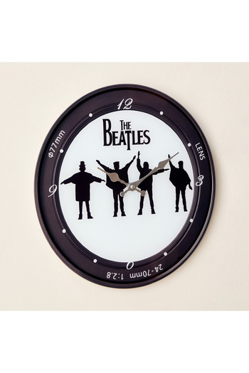 erorex Fero Beatles Tinted Glass Clock - 38x4.5x38 cm