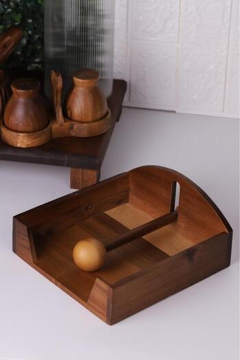 Atbyhome Atby Acacia Napkin Holder