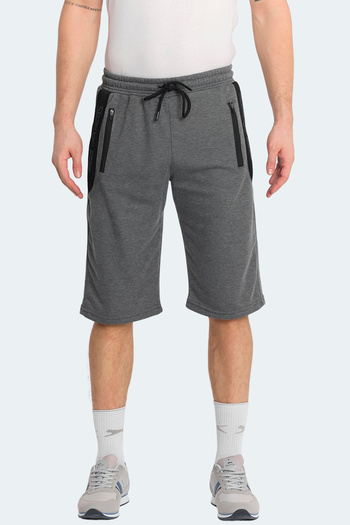 Slazenger Neacel Men's Capri Dark Gray Shorts with Pockets