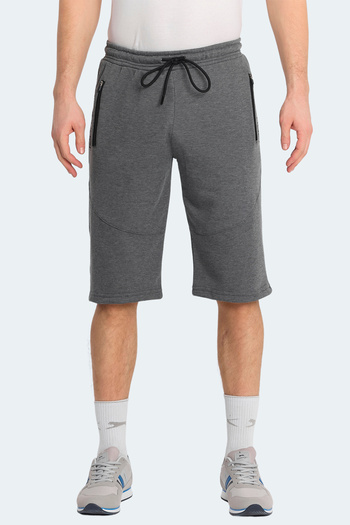 Slazenger Nativa Men's Capri Dark Gray Shorts with Pockets
