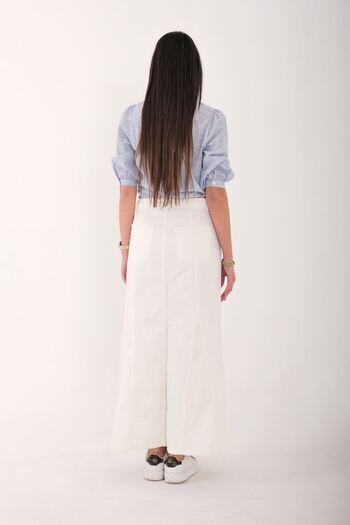 Blues Outlet Women White Color Fish Skirt-White