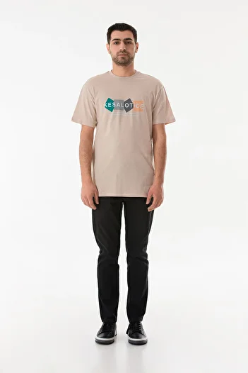 Fulla Moda Μπλουζάκι με στάμπα με λαιμόκοψη