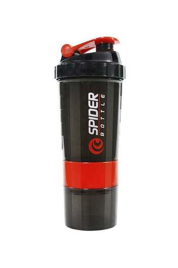 ALMUFARREJ Three Layers Protein Powder Shake Exercise Bottle 500ml 500ml