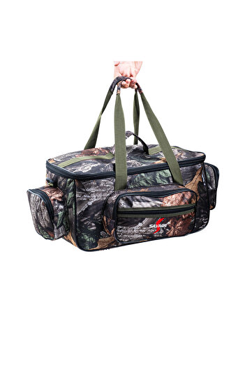 SAVEX Multi-Purpose Material Bag - Large - Forest Pattern - 35021 - Fishing Bag - Travel Bag